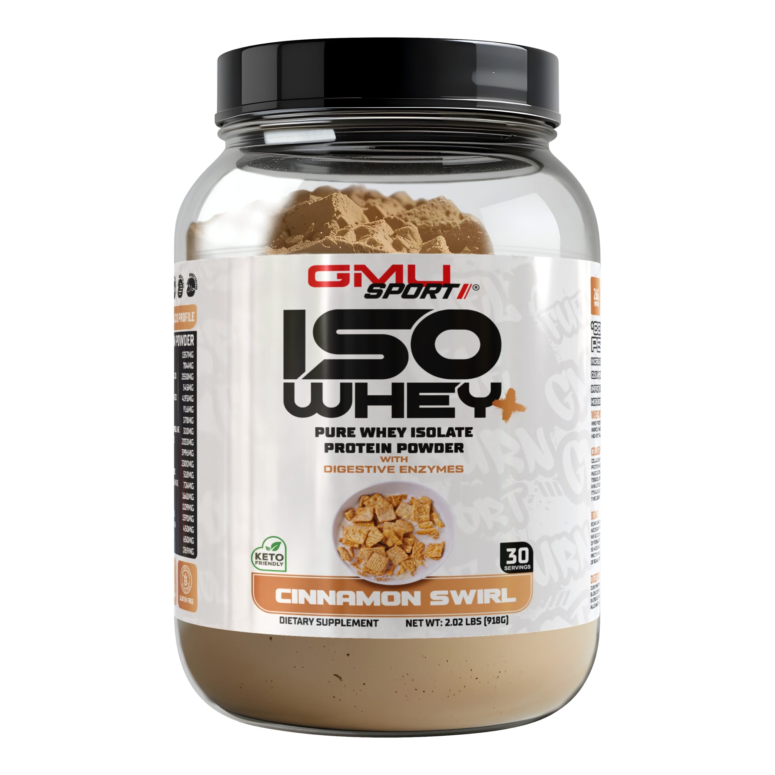 2lb ISO Whey Cinnamon Swirl