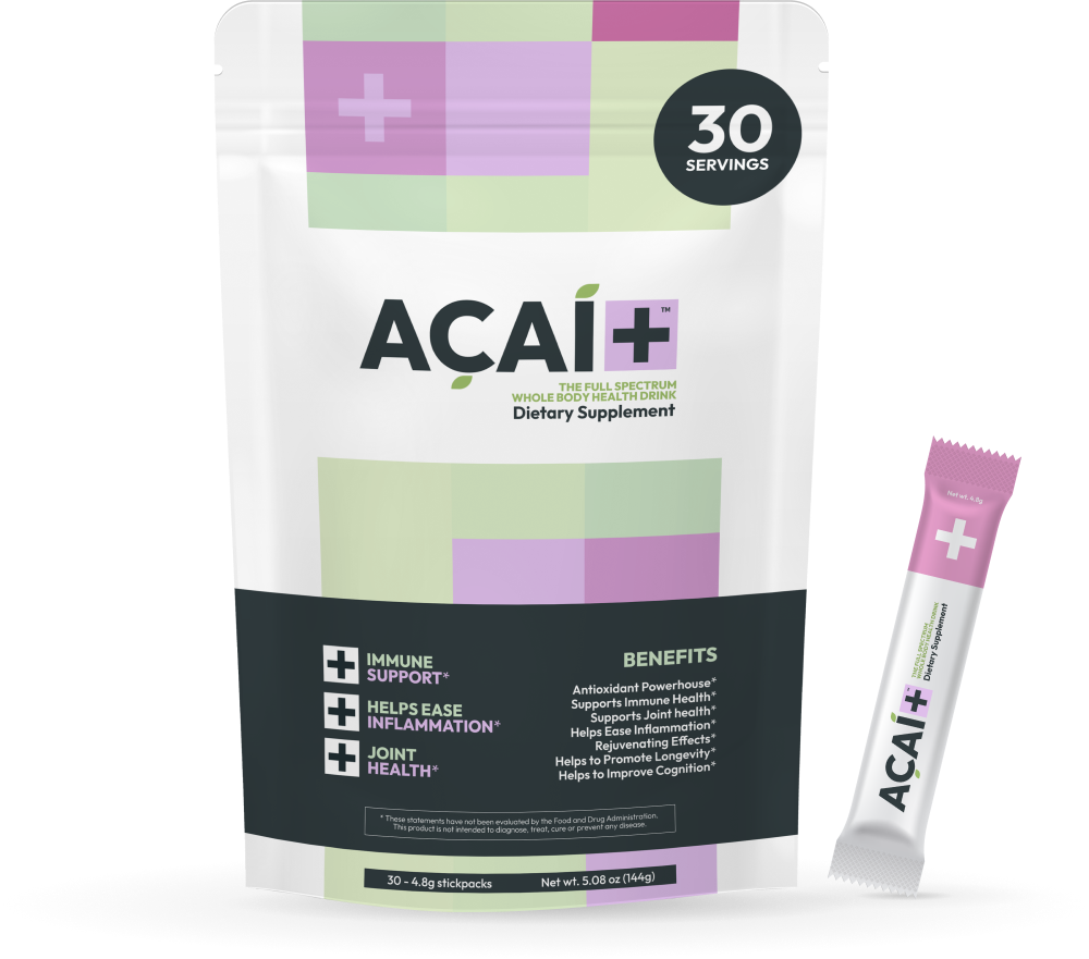 ACAI+ pouch and single-serve stick