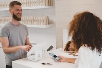 Customer shopping at a local store